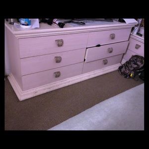 Headboard two nightstand closet